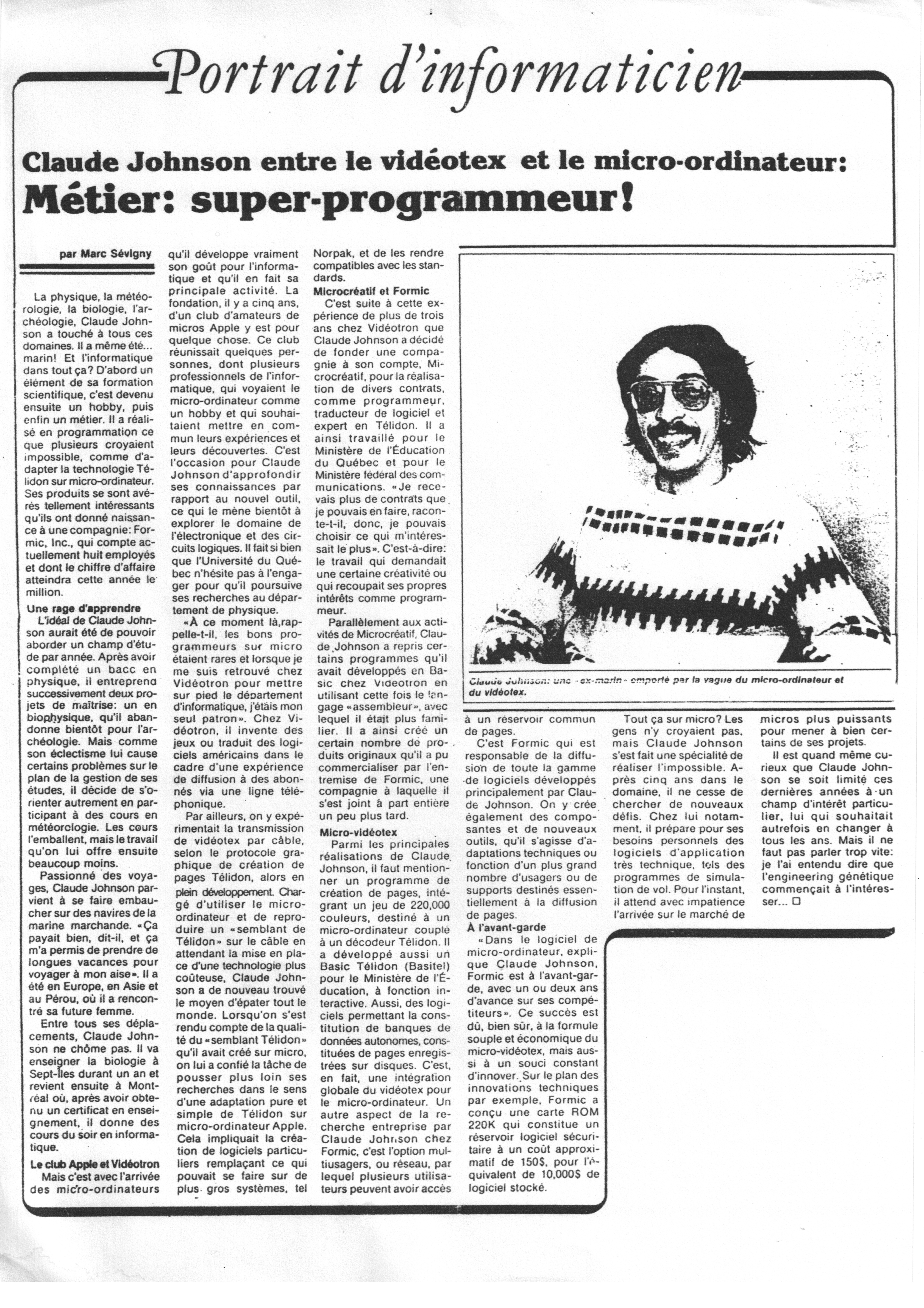Super Programmeur Article